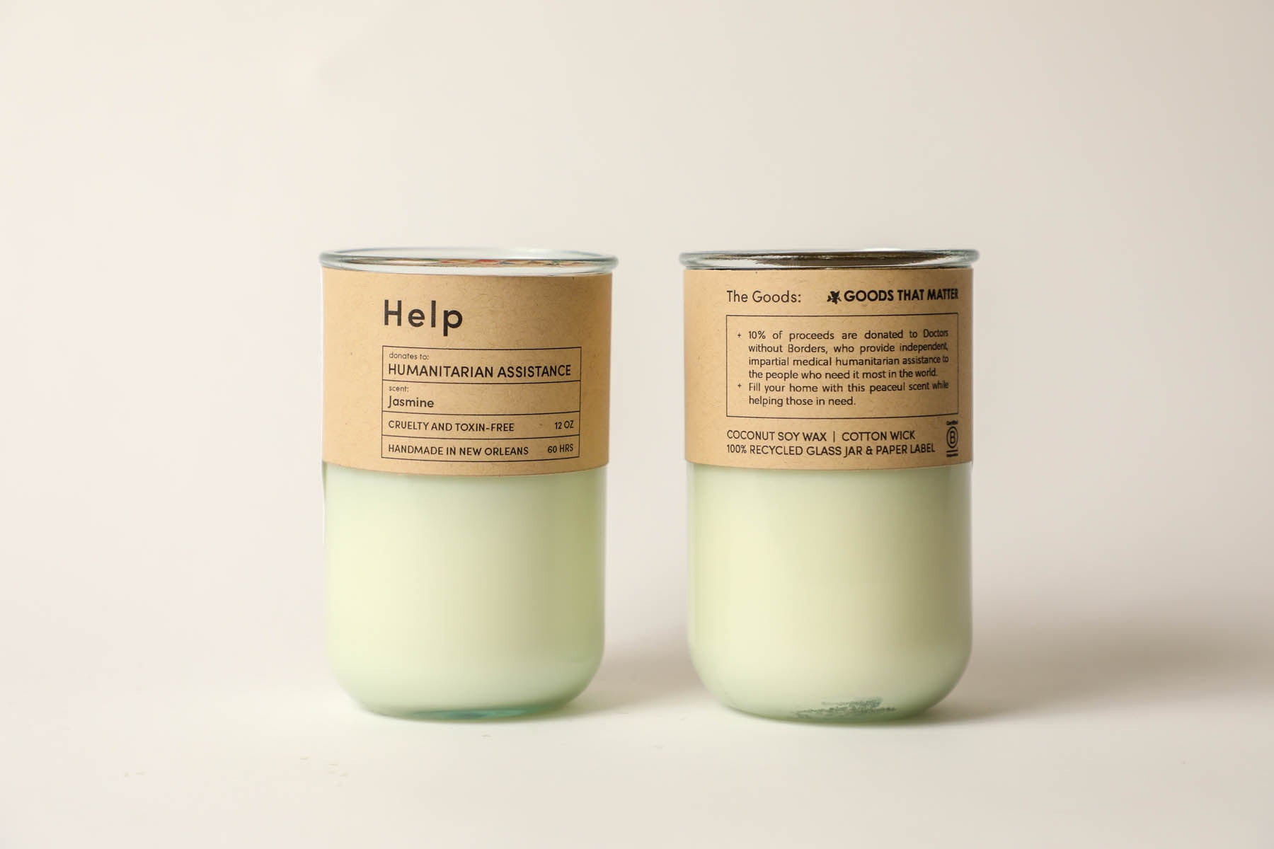 Help - Humanitarian Assistance / Jasmine Scent: Candles for Good