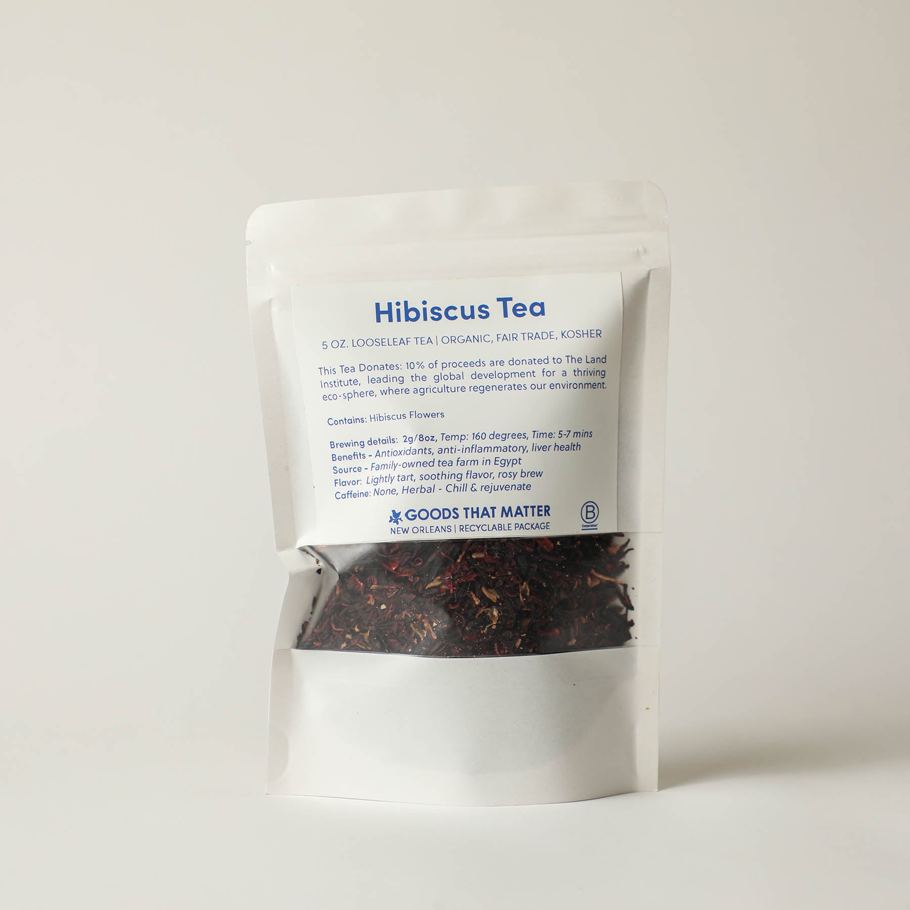 Hibiscus Looseleaf Benevolent Tea - Gives to the Land Institute