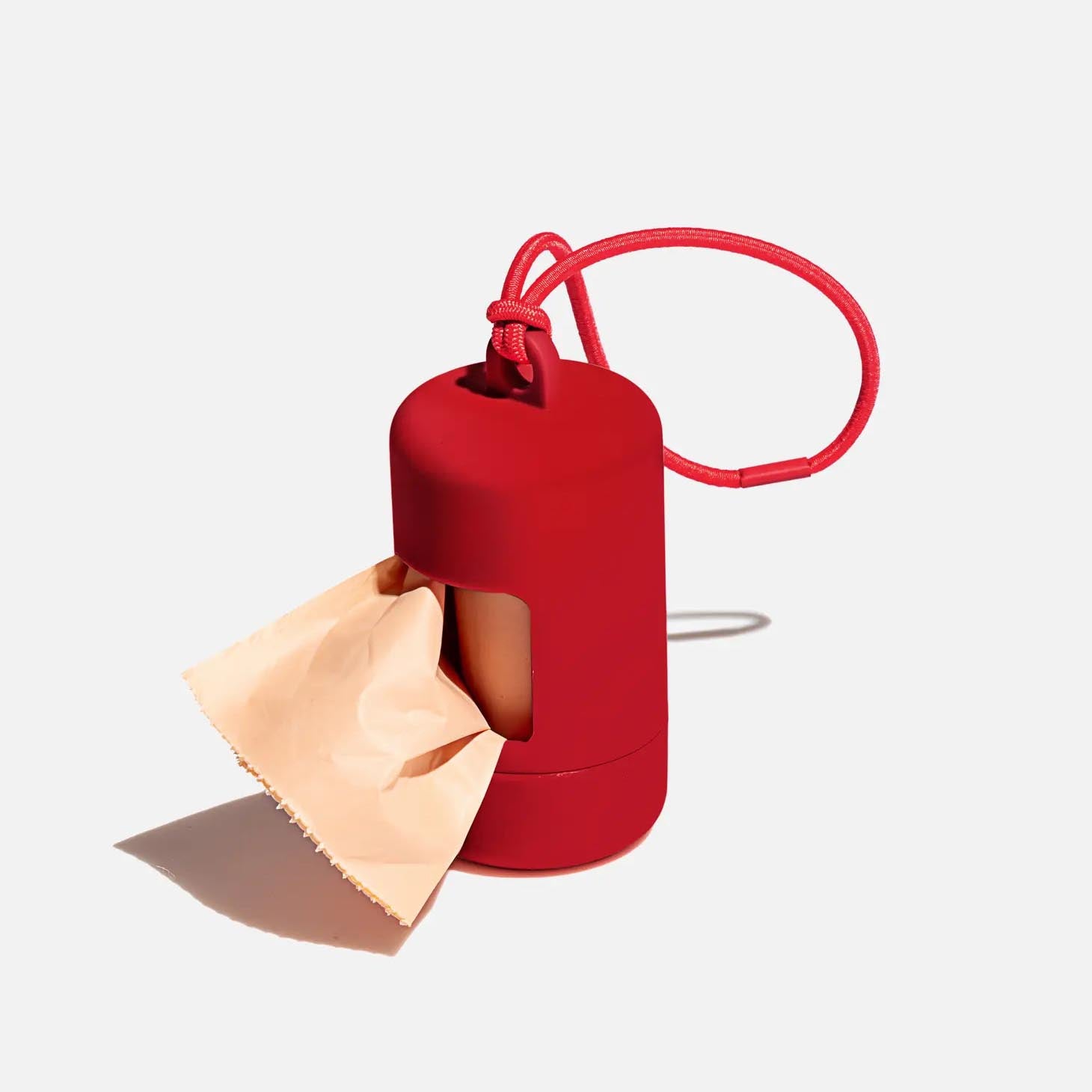 Poop Bag Carrier, Red