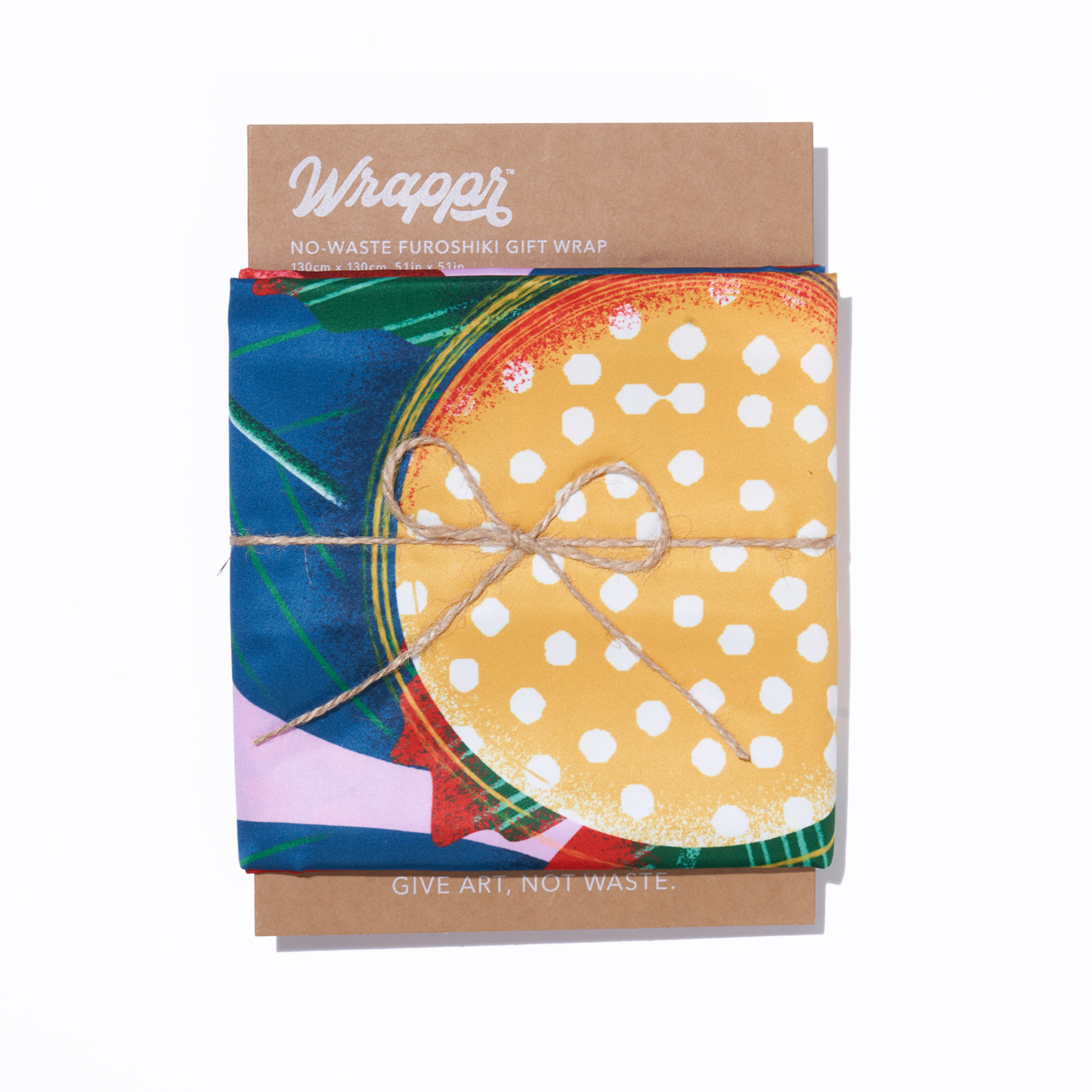 Sunday Morning | 50" Recycled Polyester Furoshiki Gift Wrap / Extra Large