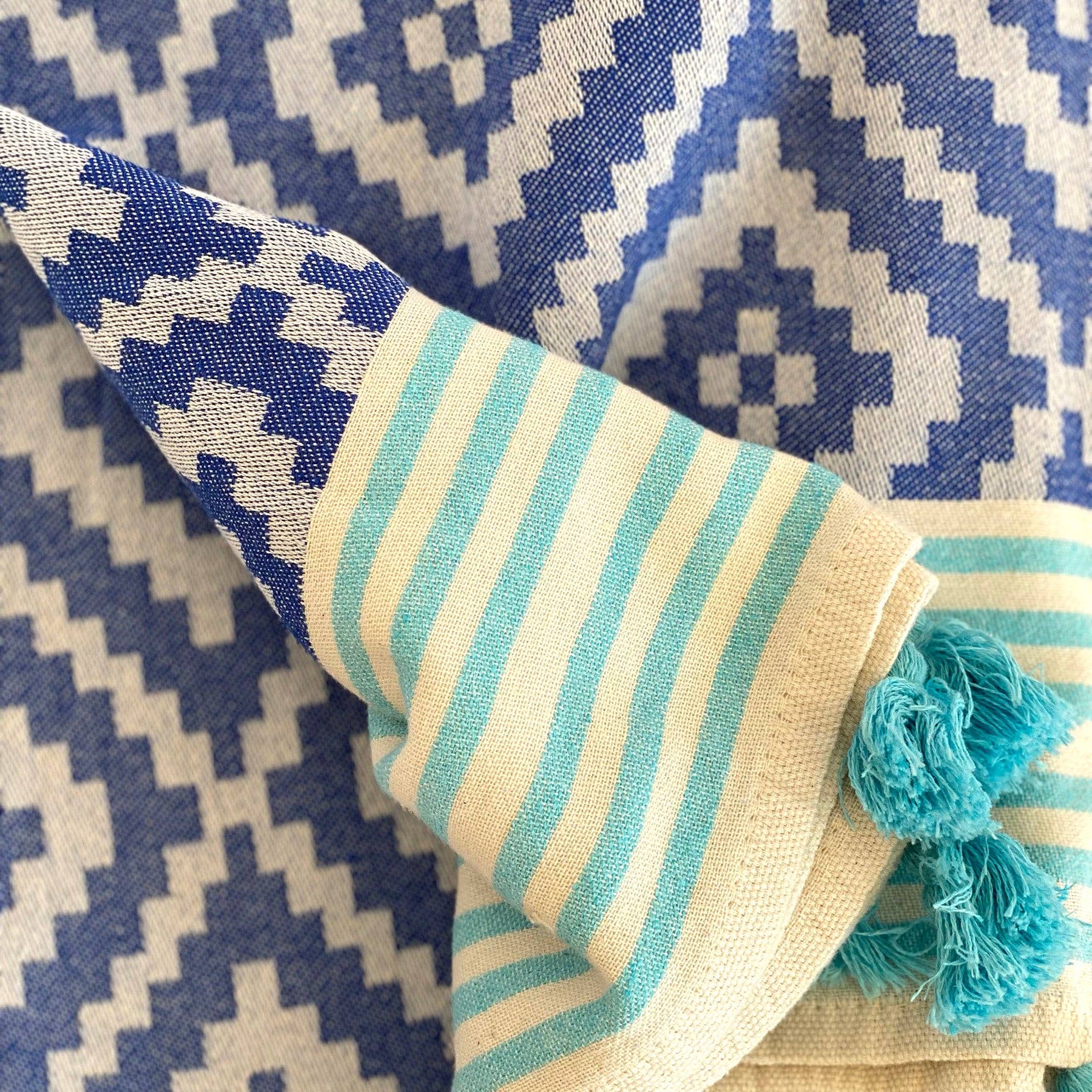 Merida Blue Turkish Towel / Blanket