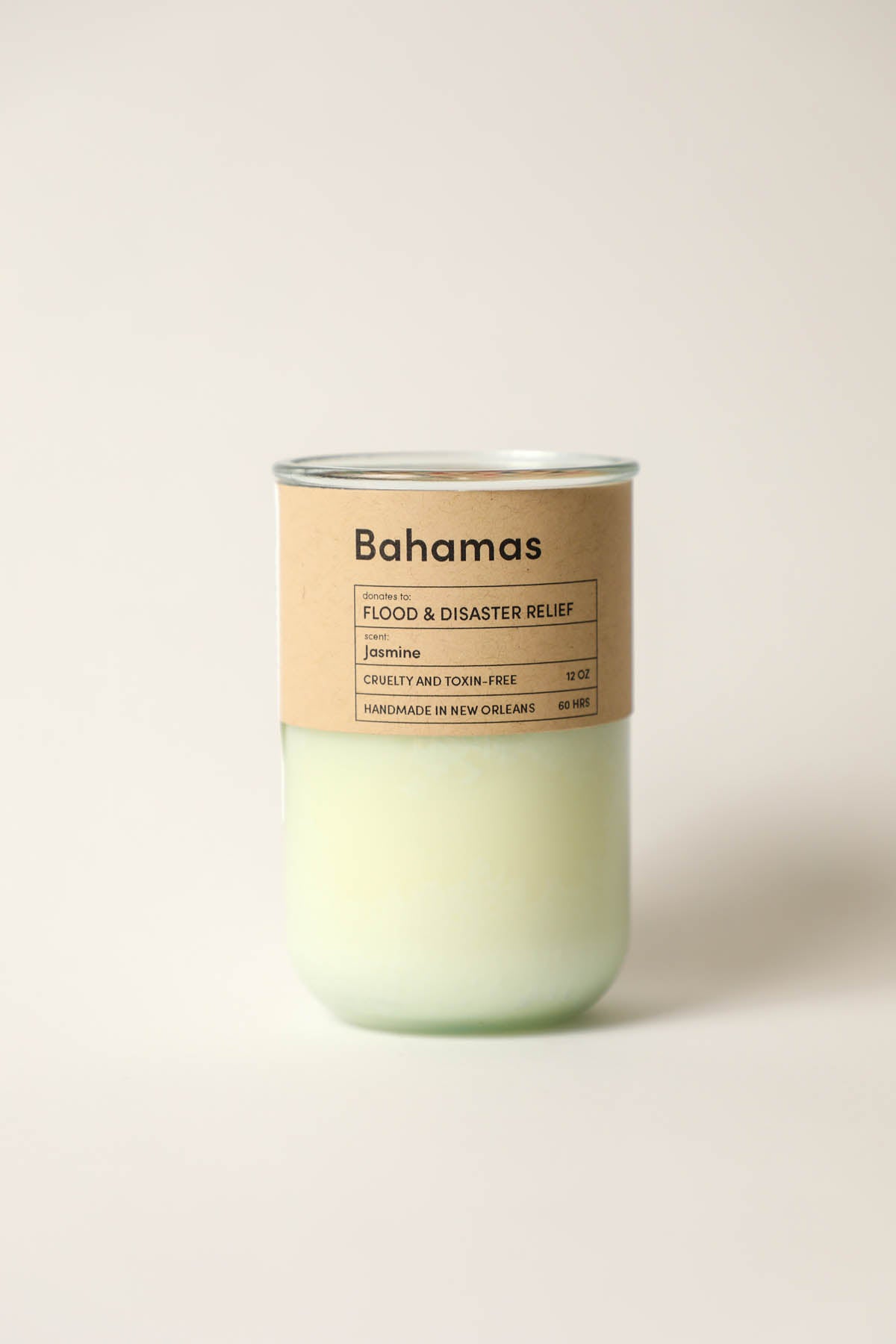 Rebuild, Bahamas Disaster Relief / Jasmine Scent: Candles for Good