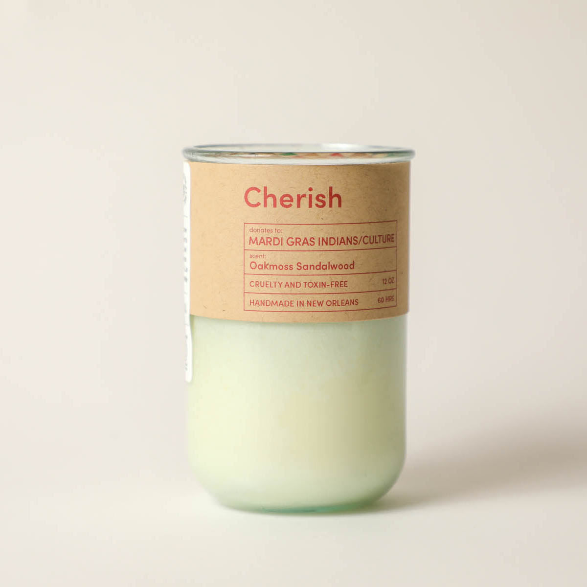 Cherish, Mardi Gras Indians / Oak Moss Scent: Candles for Good