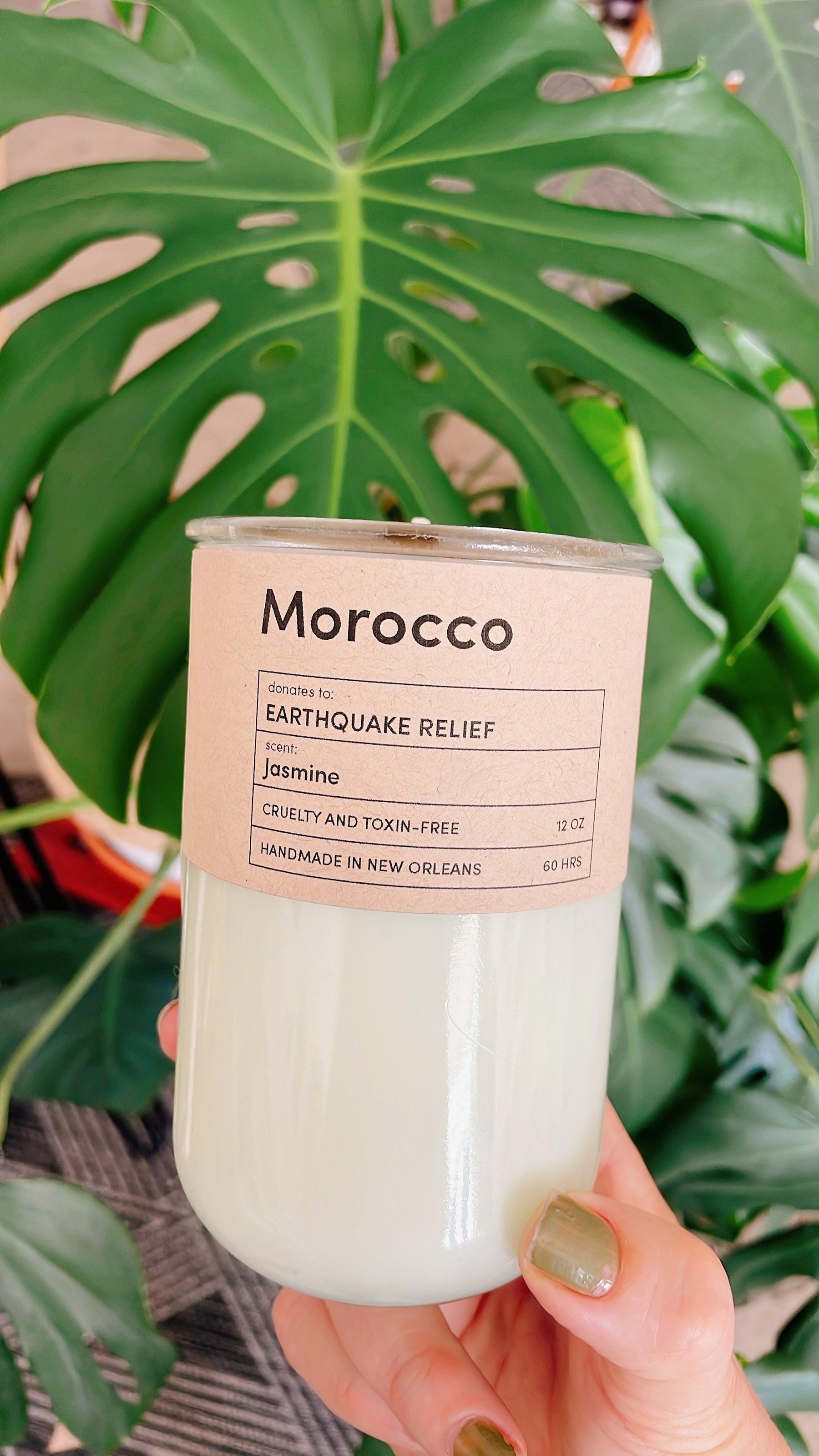 Rebuild, Morocco Disaster Relief / Jasmine Scent: Candles for Good