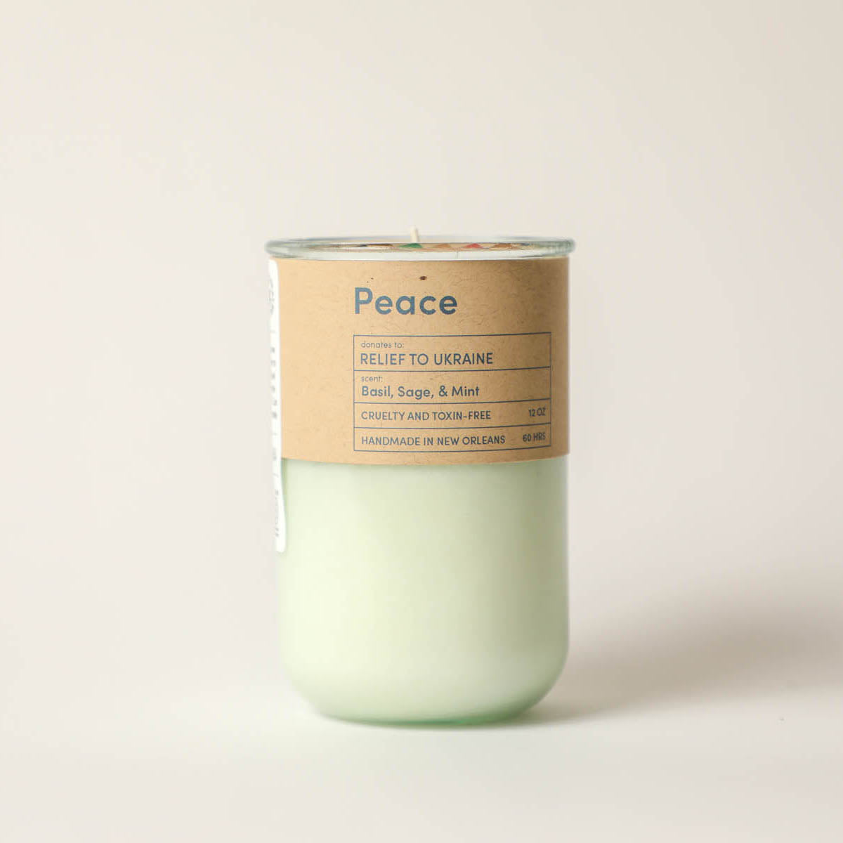 Peace, Relief to Ukraine / Ginger Verbena Scent: Candles for Good