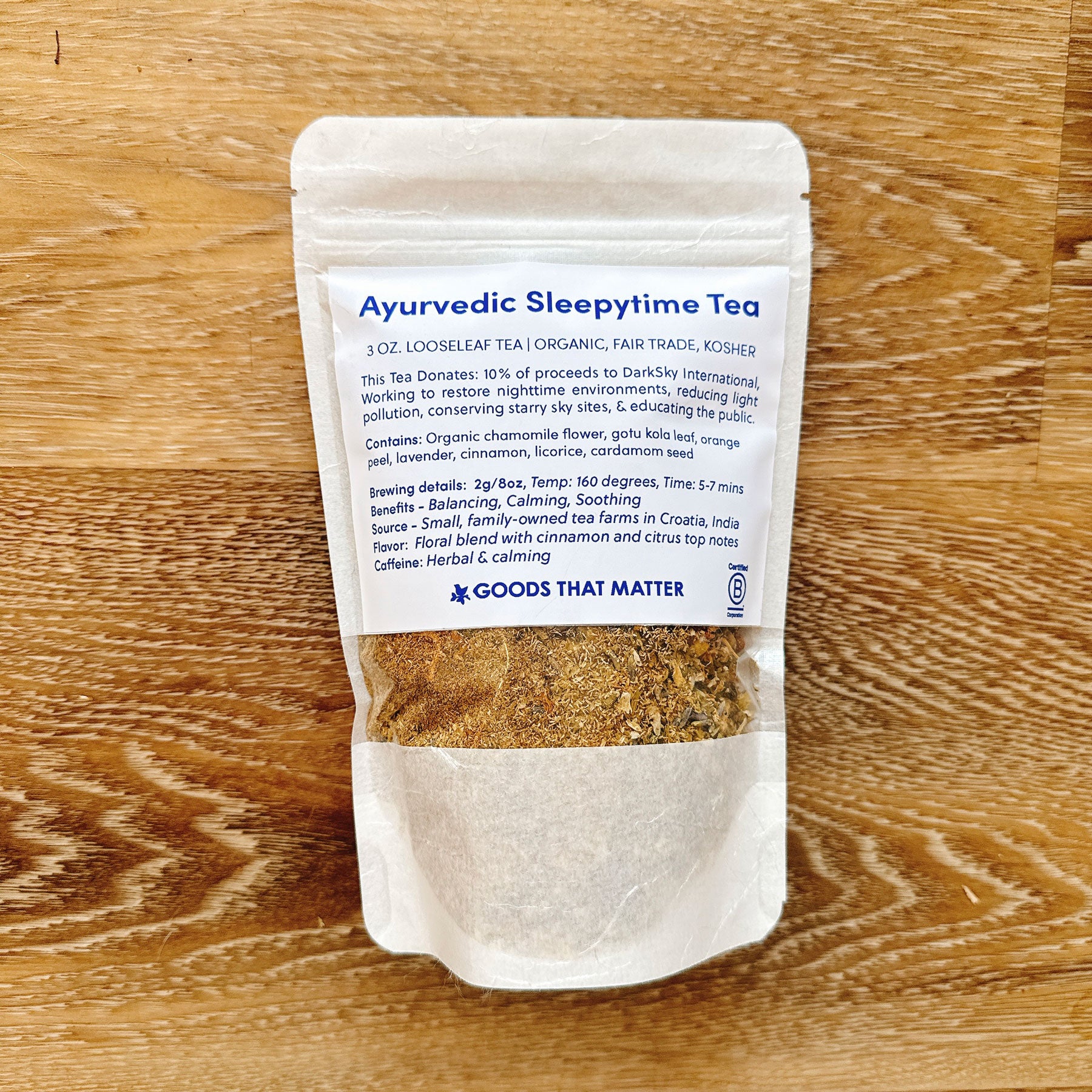 Ayurvedic Sleepytime Benevolent Tea - Gives to DarkSky International