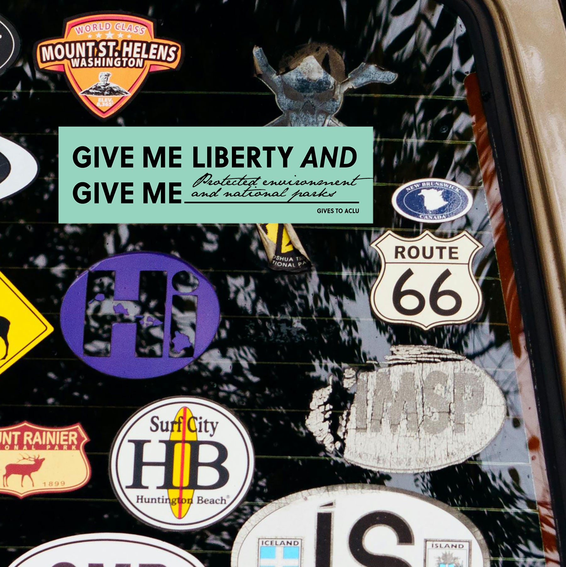 Give Me Liberty AND Give Me Blank Sticker, Gives to ACLU – Goods that ...