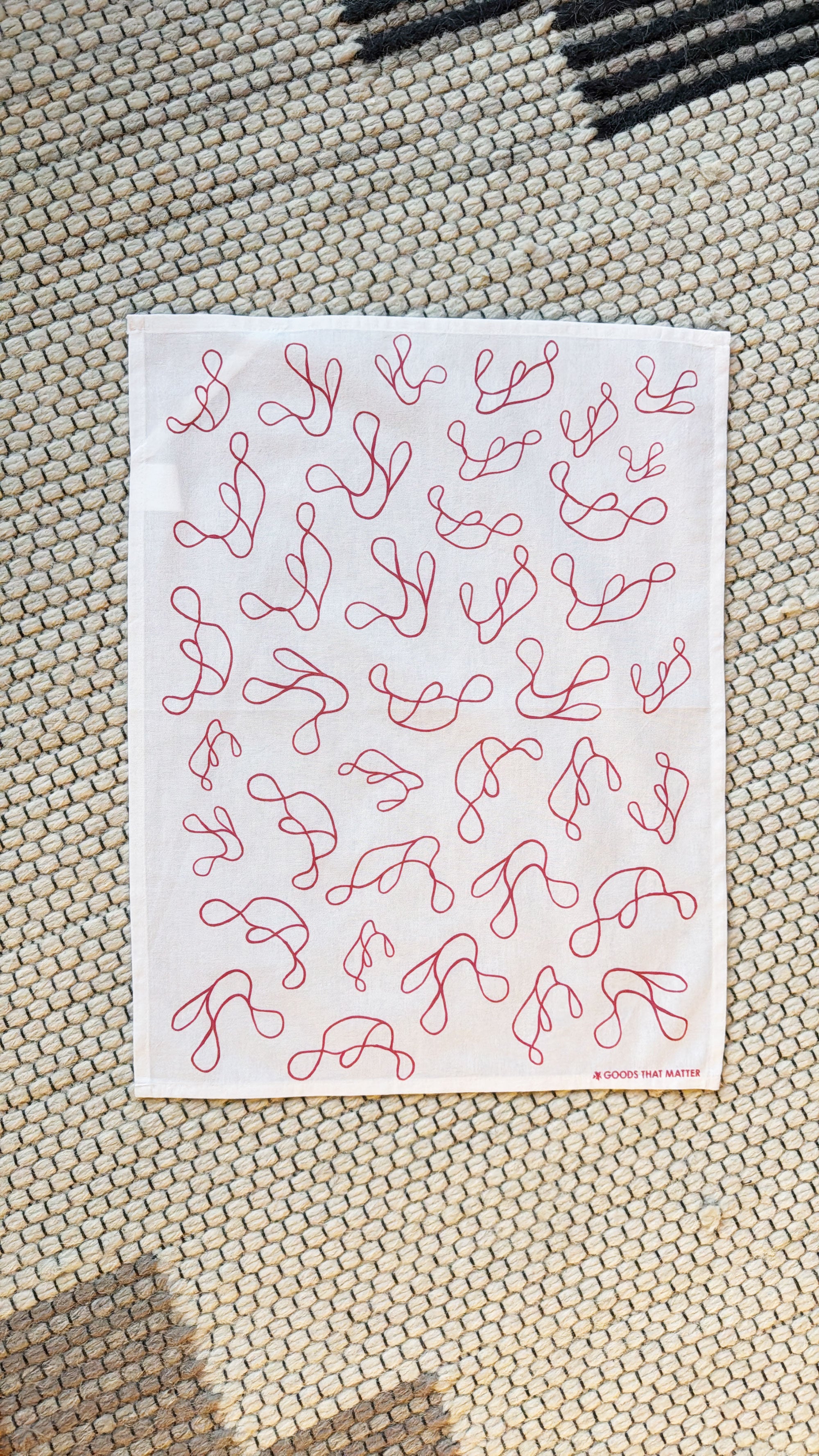 Thermohaline Ocean Tea Towel - Gives to Coral Restoration