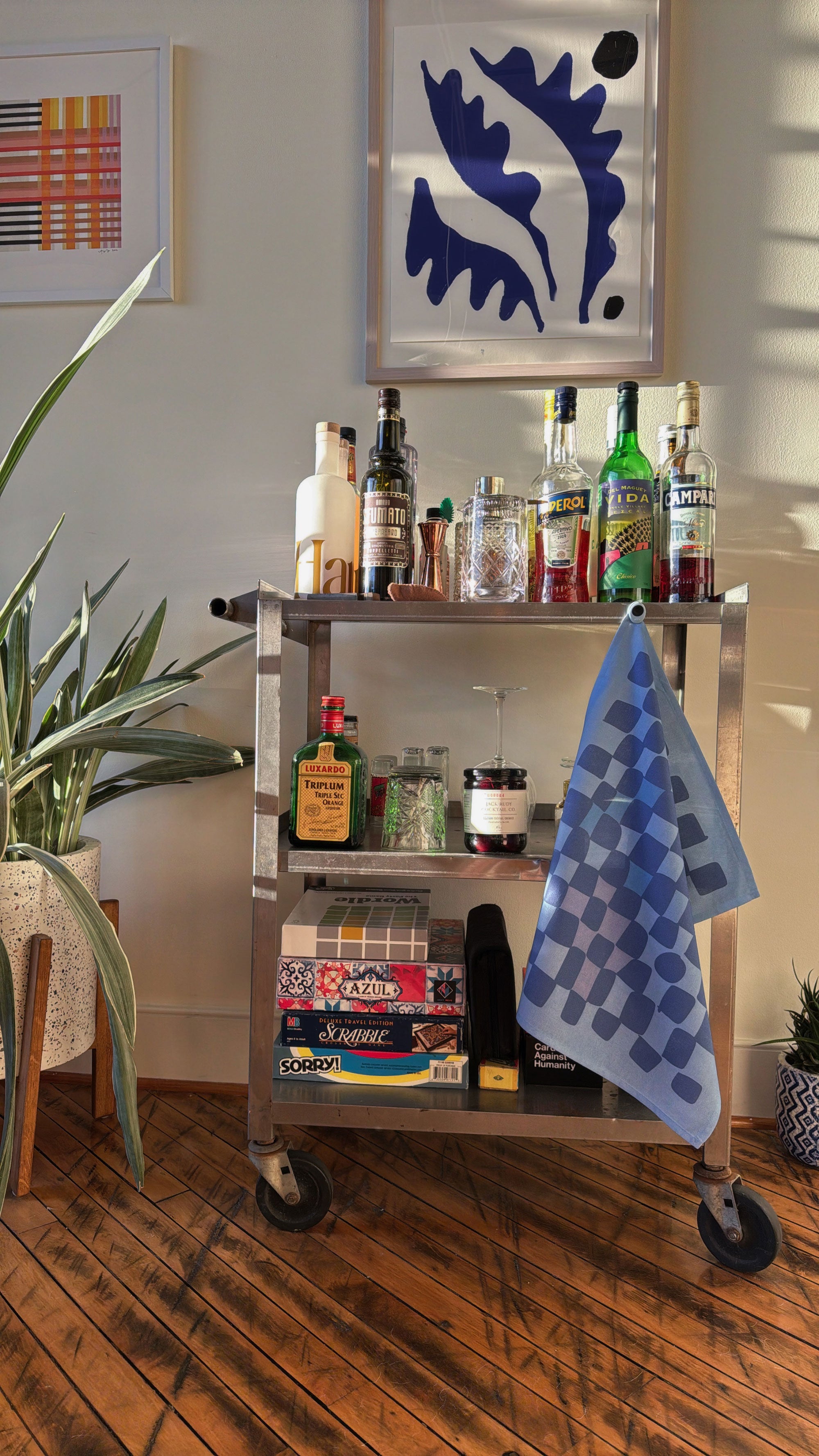 Checkers Tea Towel - Gives to World Central Kitchen