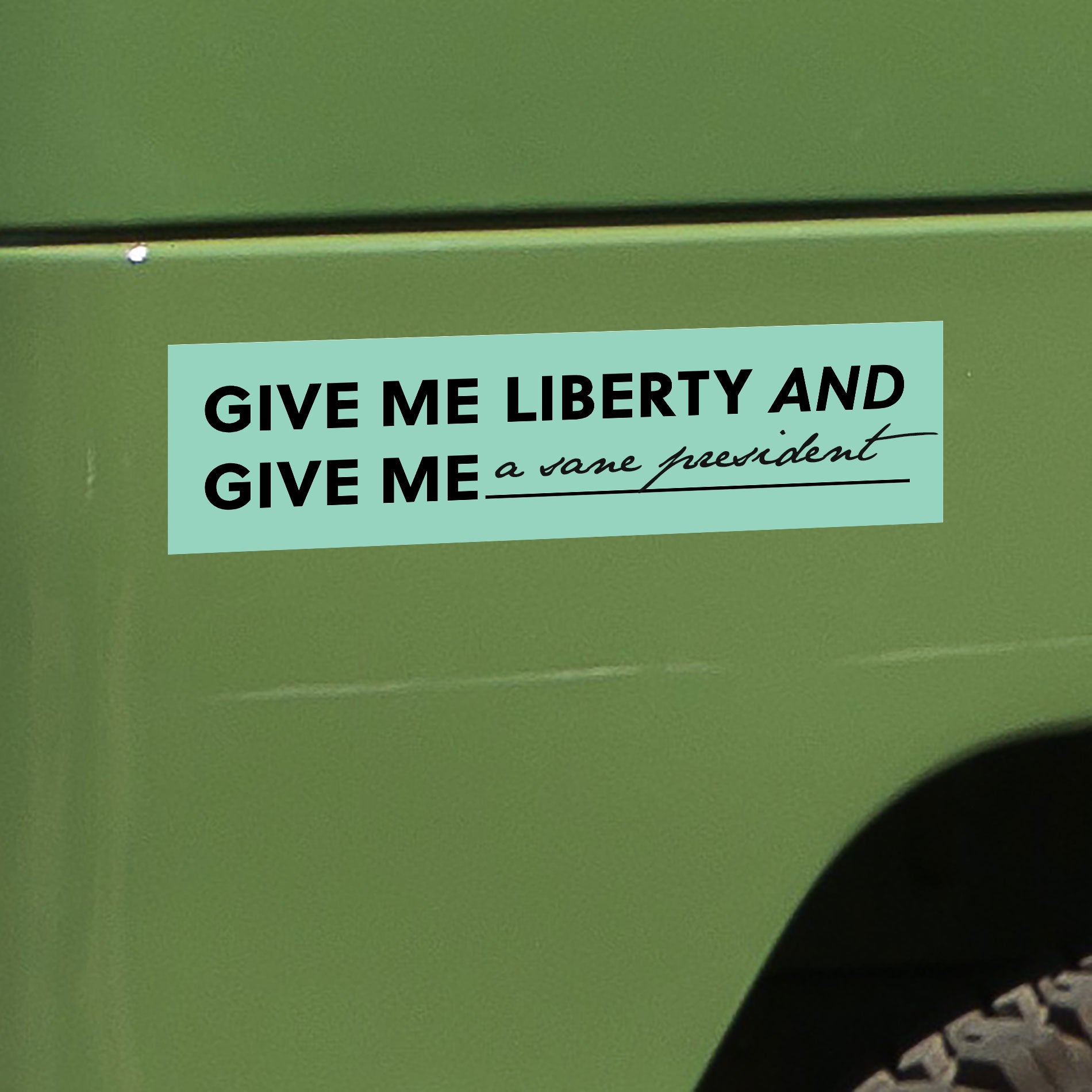 Give Me Liberty AND Give Me Blank Sticker, Gives to ACLU – Goods that ...