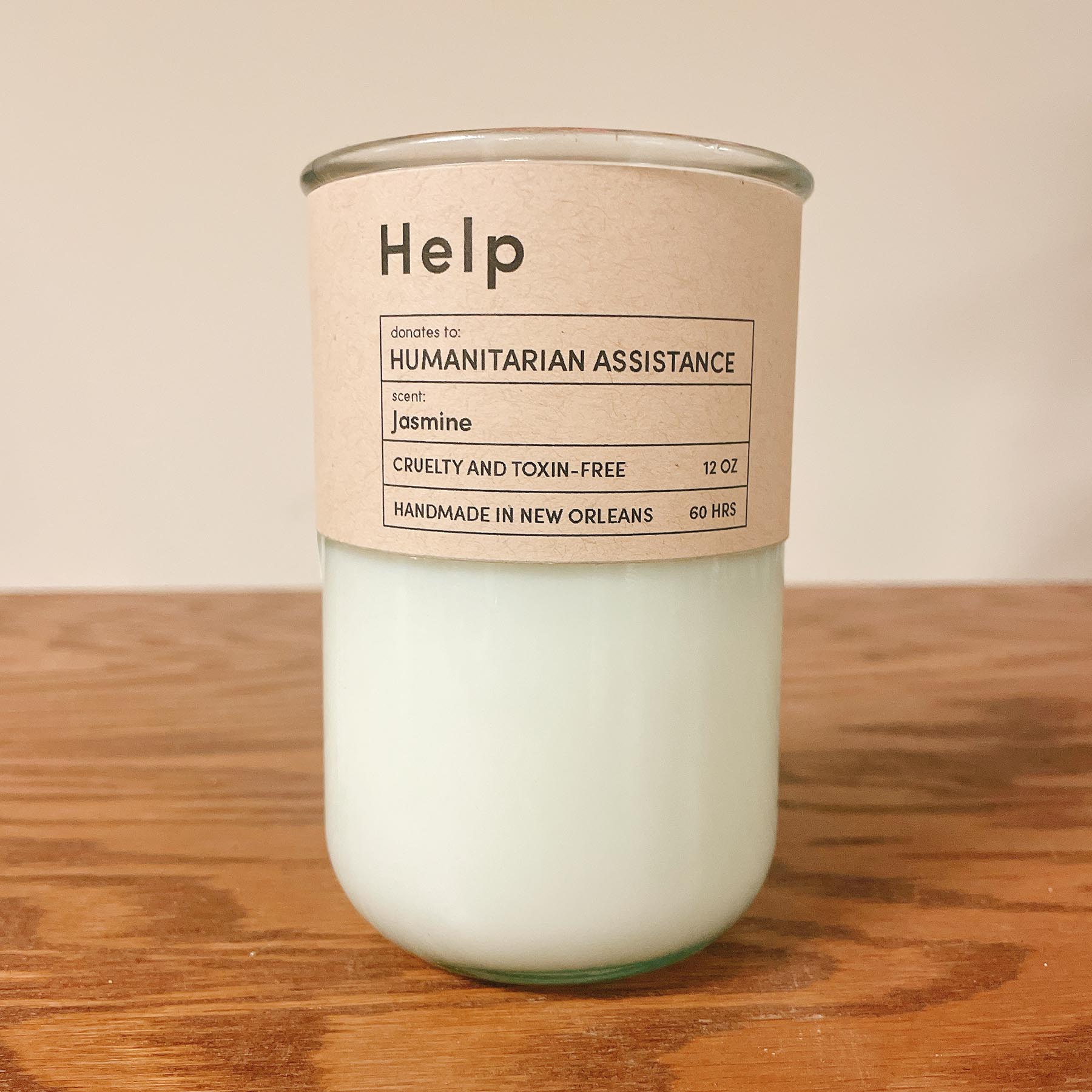 Help - Humanitarian Assistance / Jasmine Scent: Candles for Good