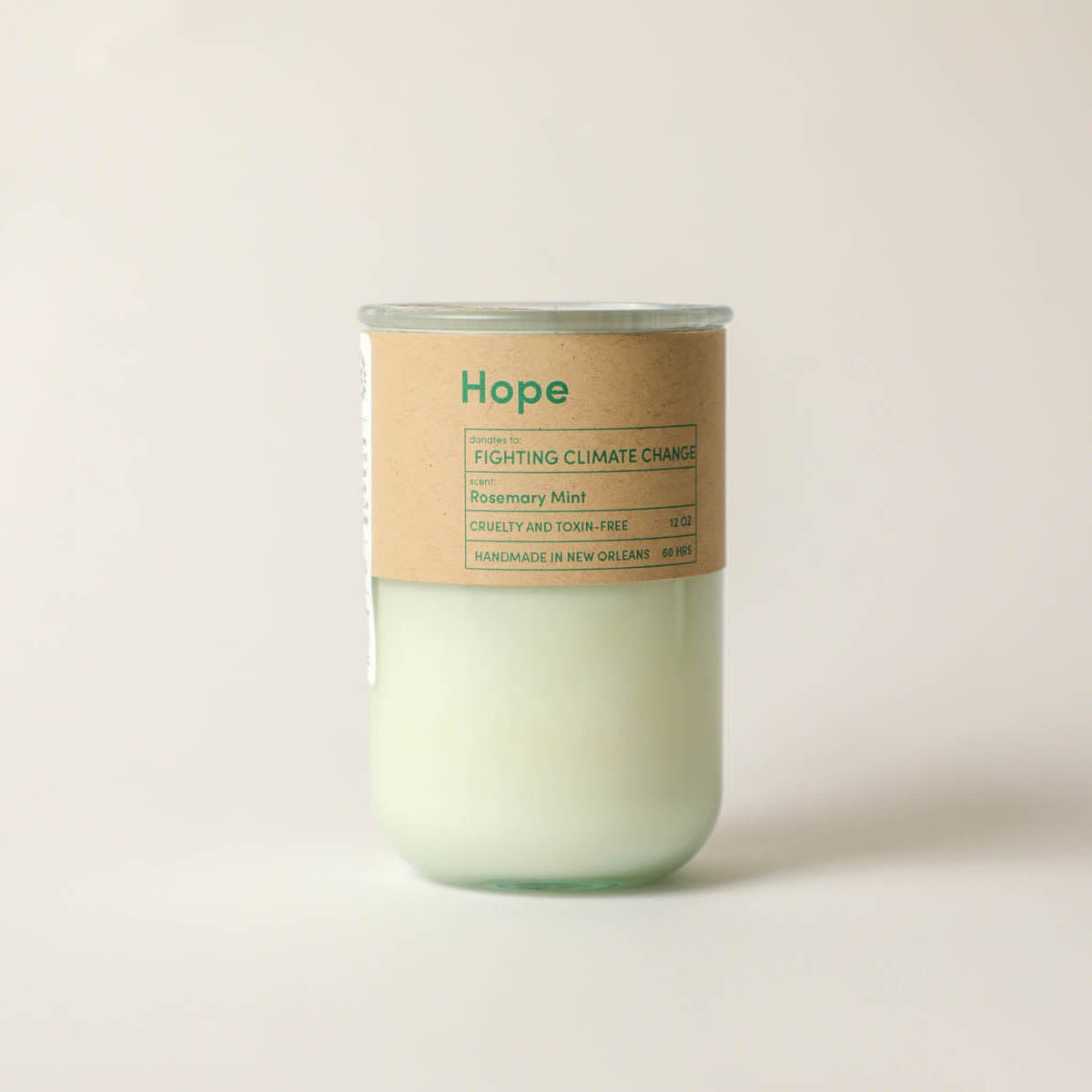 Hope / Rosemary Mint Scent: Candles for Good