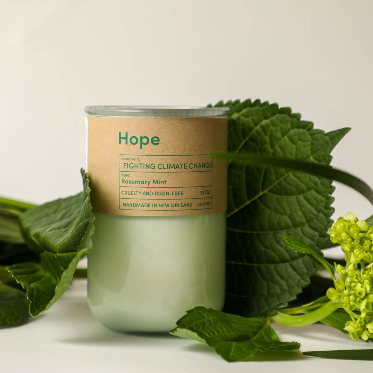 Hope / Rosemary Mint Scent: Candles for Good