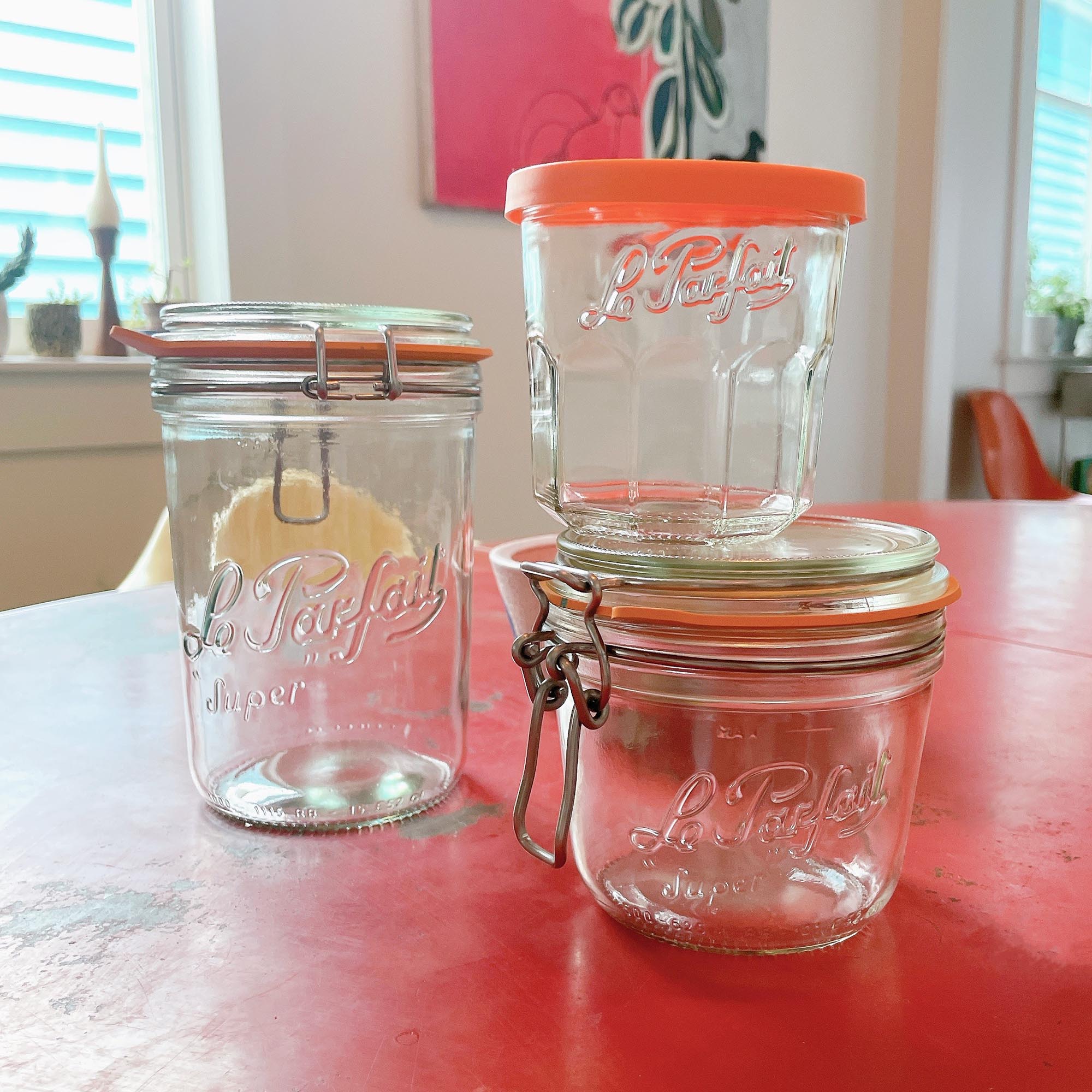 Le Parfait French Glass Super Jar Set in Clear at Urban Outfitters