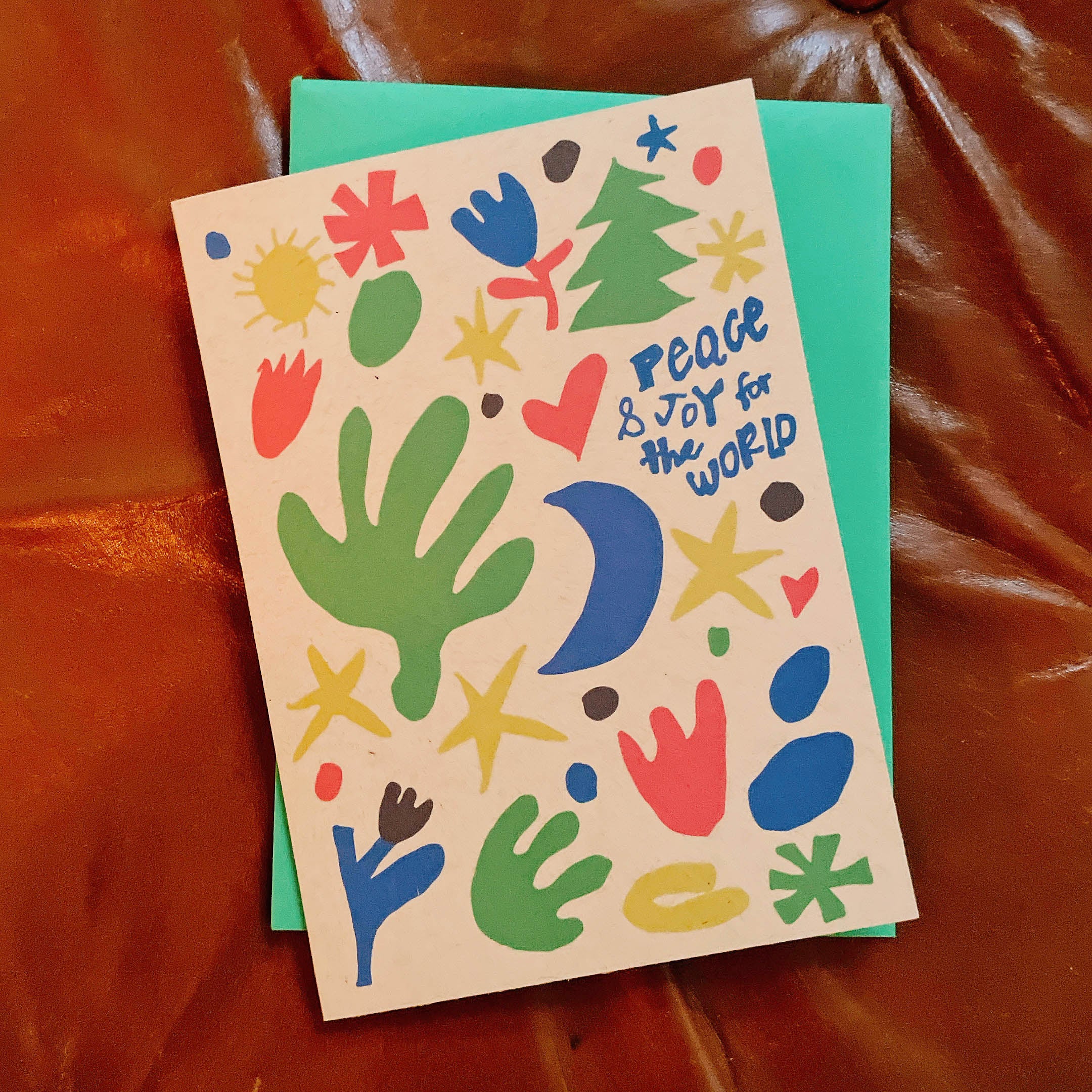 Peace & Joy - Holiday Greeting Card, Gives to Animal Rescue