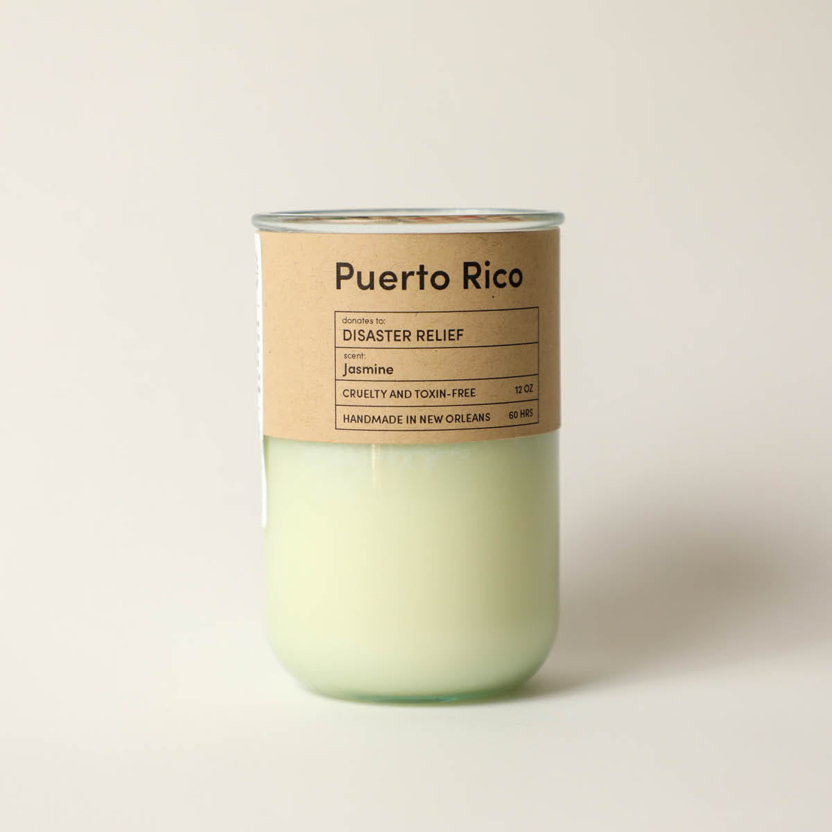 Rebuild, Puerto Rico Disaster Relief / Jasmine Scent: Candles for Good