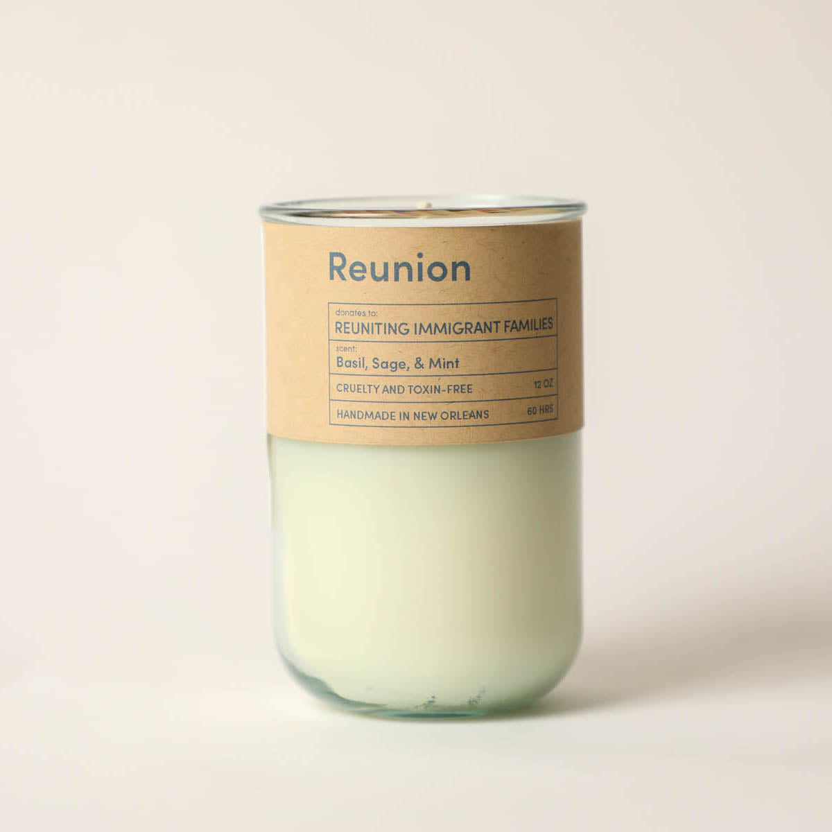 Reunion, Reuniting Immigrant Families / Basil, Sage, & Mint Scent: Candles for Good