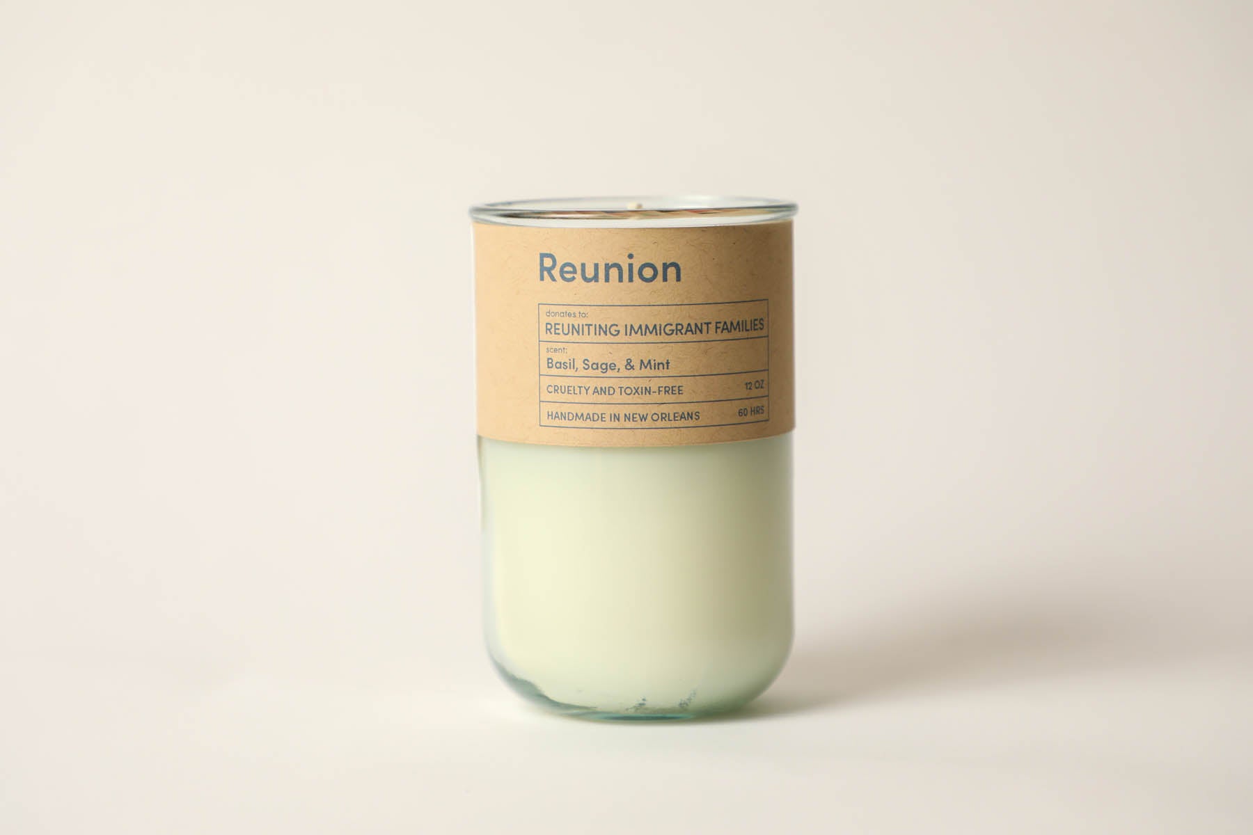 Reunion, Reuniting Immigrant Families / Basil, Sage, & Mint Scent: Candles for Good