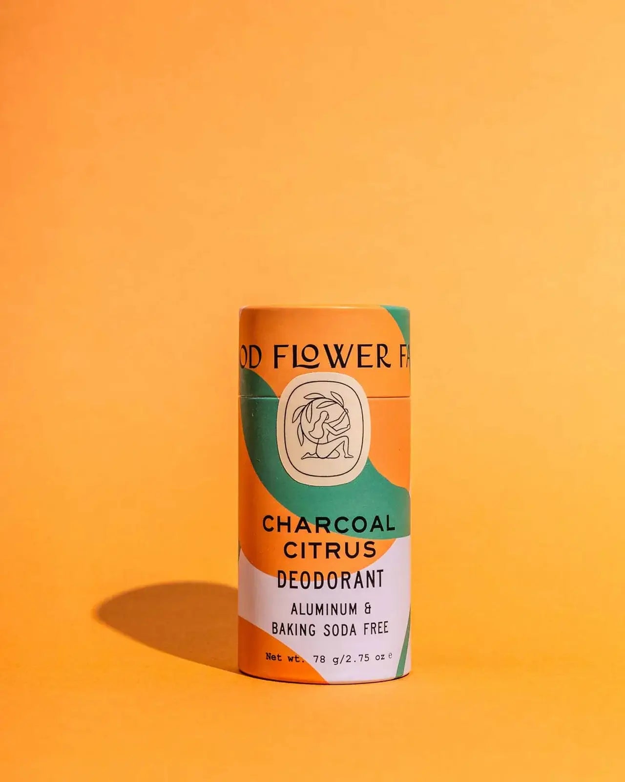 Charcoal Citrus Deodorant / 2.75 oz Biodegradable Stick 🍊🍋 by Good Flower Farm