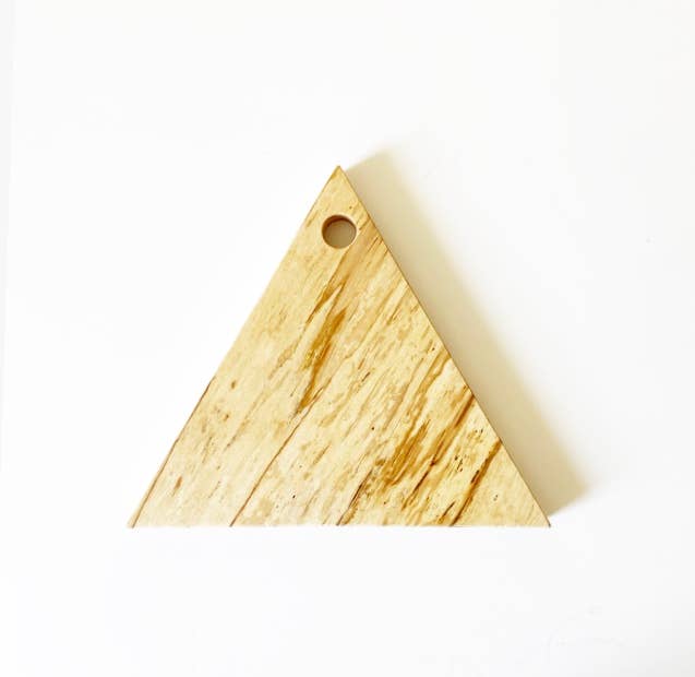 Charcuterie Board - Spalted Maple Hexagon/Triangle: Triangle