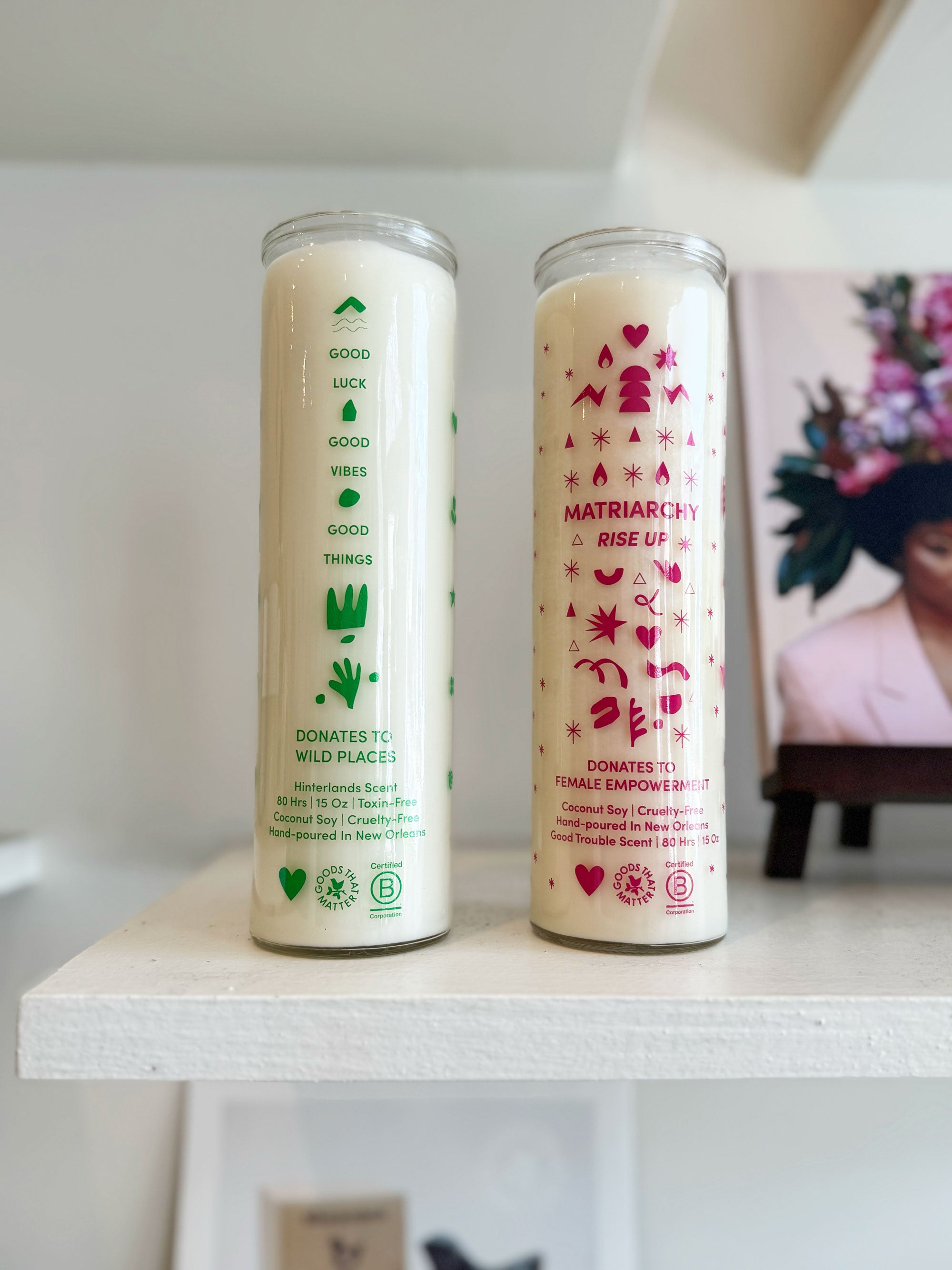 Burn the Patriarchy Candle - Gives to Female Empowerment, 80 hour Intention Candle