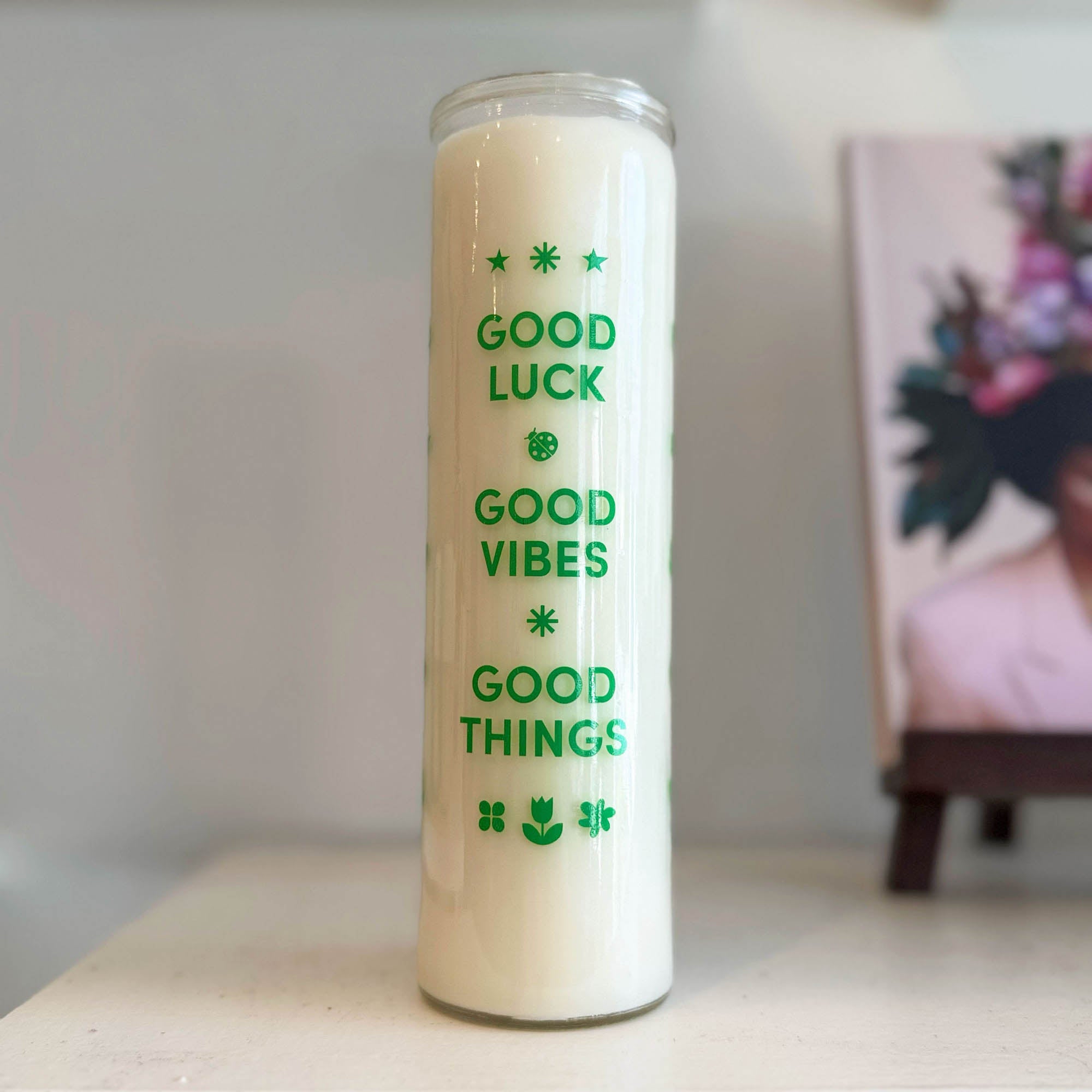 Good Luck, Good Vibes, Good Things Candle - Gives to Protecting Wild Spaces, 80 hour Intention Candle