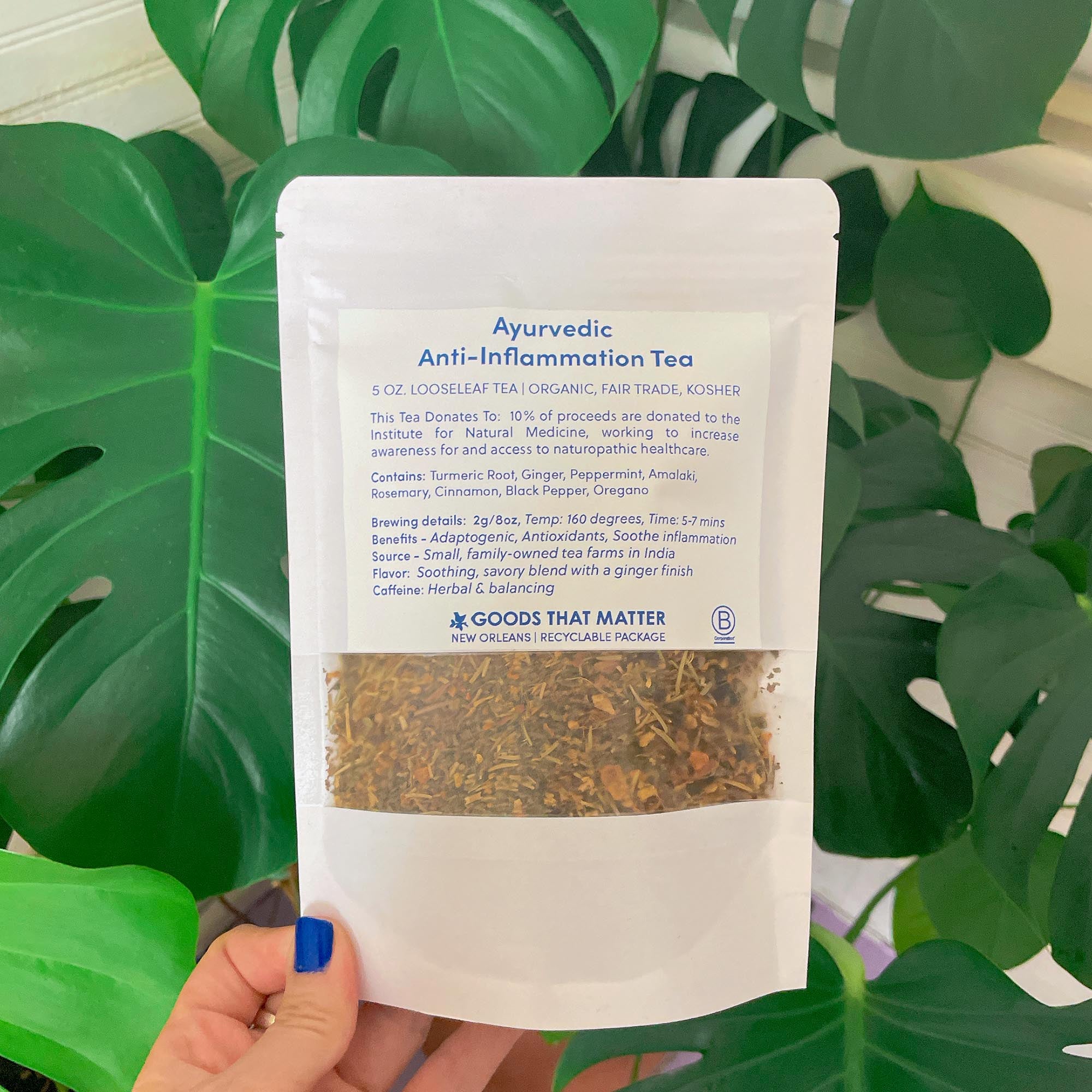 Anti-Inflammatory Ayurvedic Looseleaf Benevolent Tea - Gives to the Institute for Natural Medicine