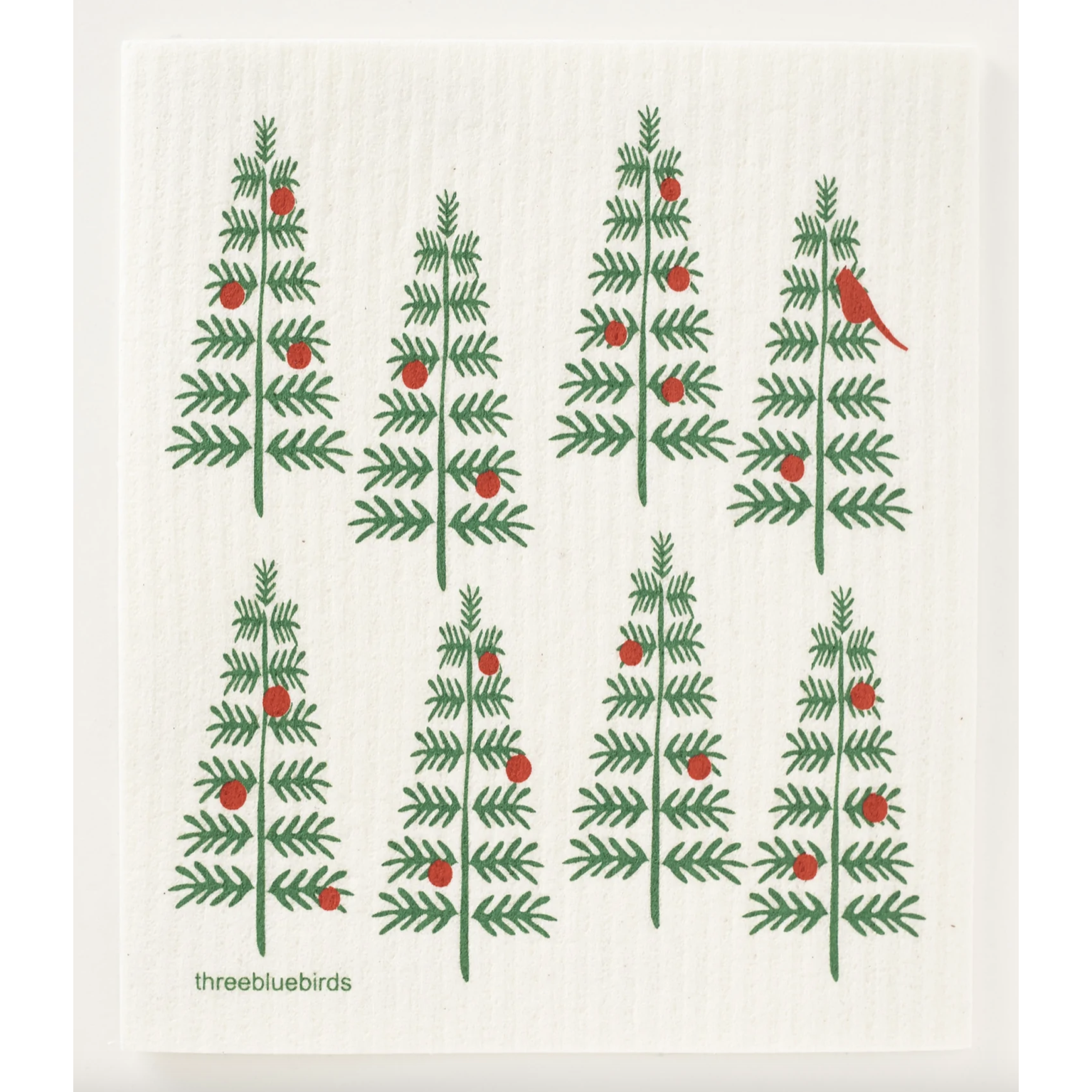 Swedish Dishcloth - Christmas Trees