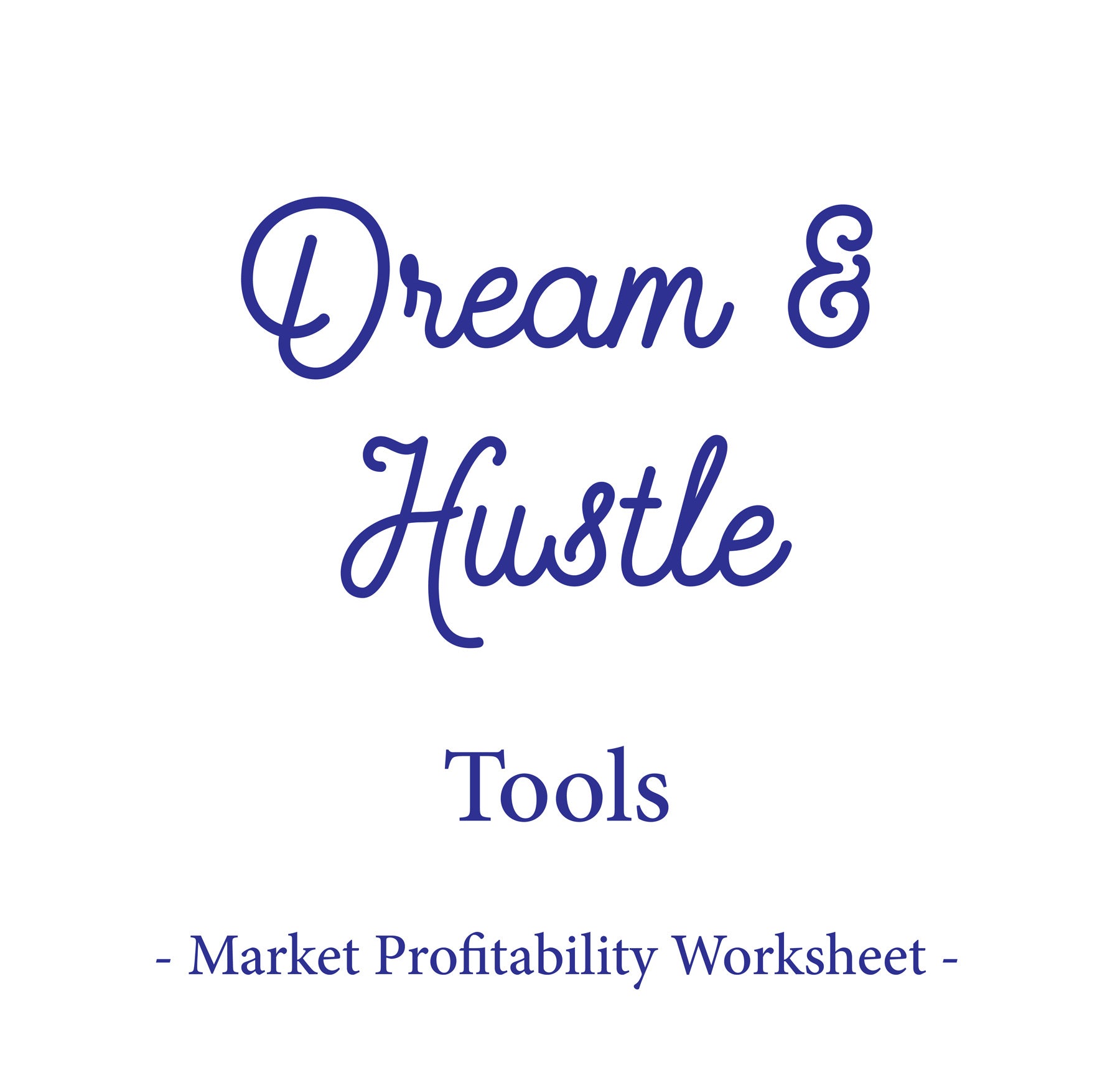 Market Profitability Worksheet