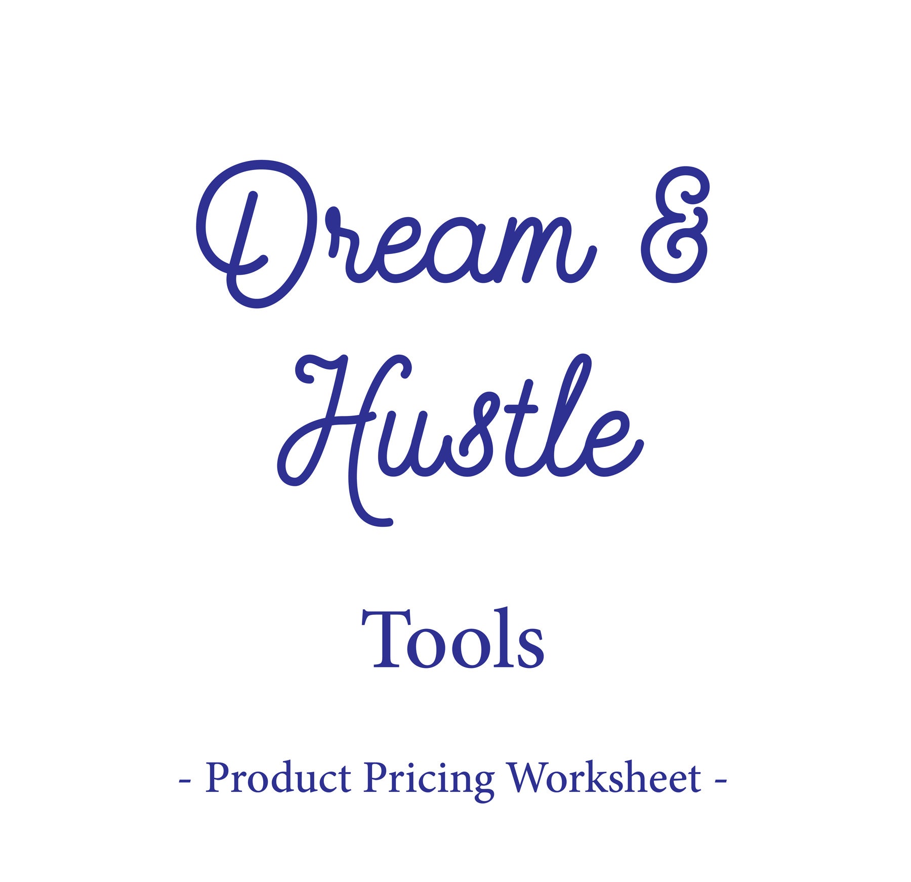 Product Pricing Worksheet