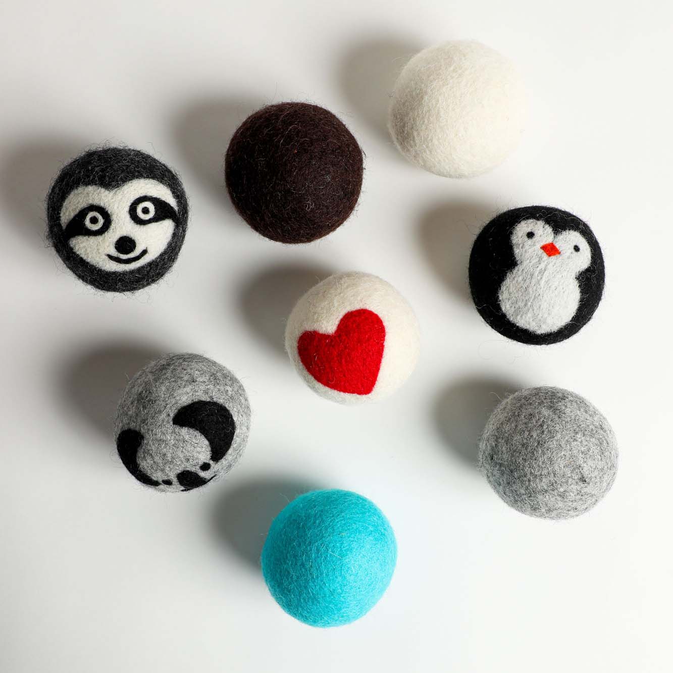 Wool dryer balls - eco dryer sheet replacements