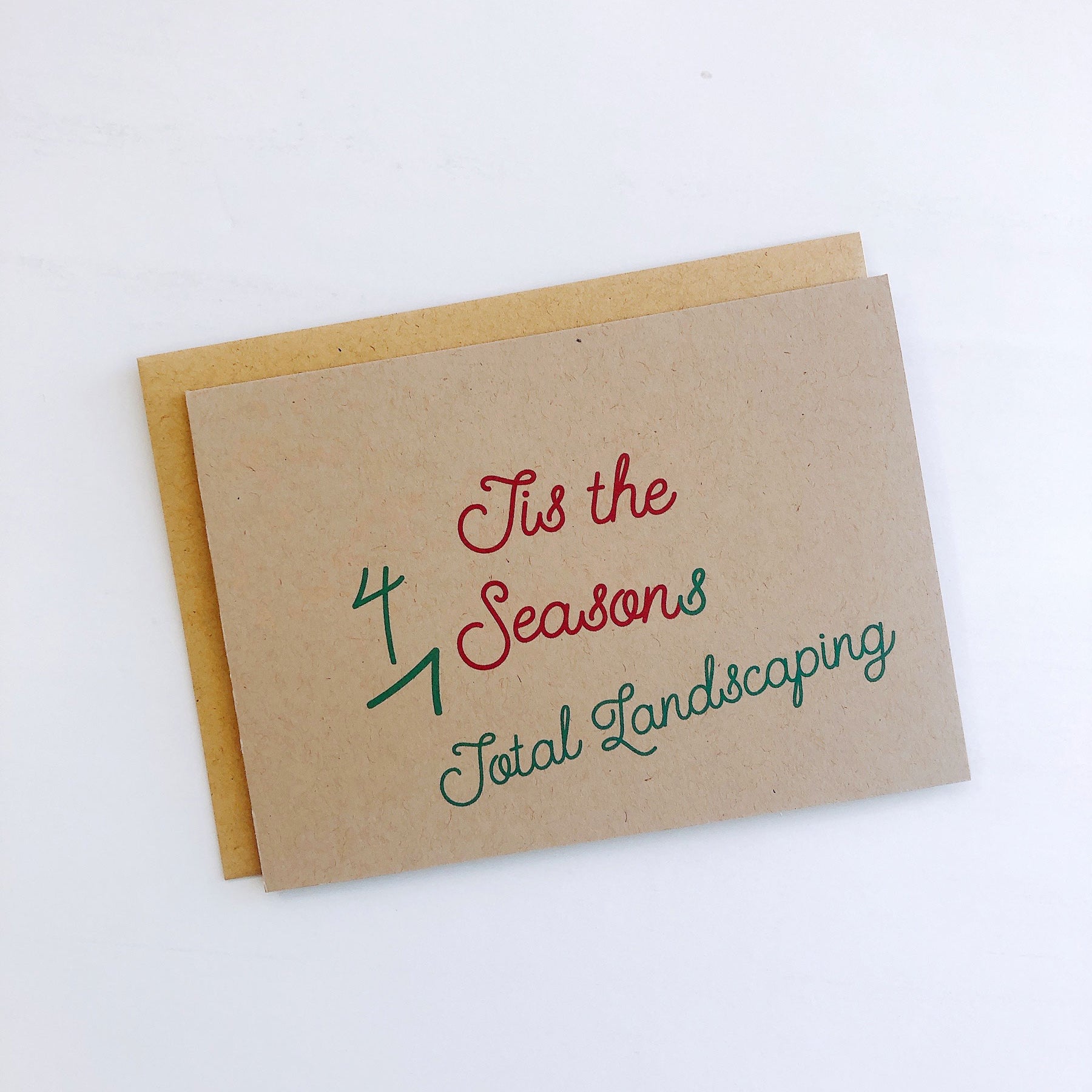 Four Seasons (Total Landscaping) Greetings  - Funny Holiday Greeting Cards