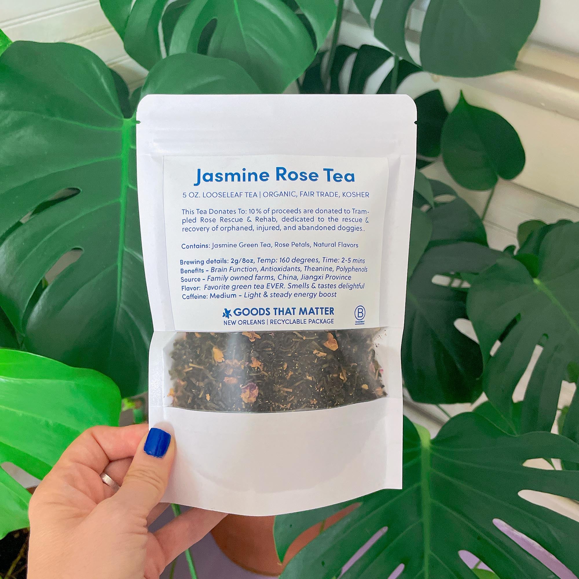 Jasmine Rose Looseleaf Benevolent Tea - Gives to Trampled Rose Rescue & Rehab