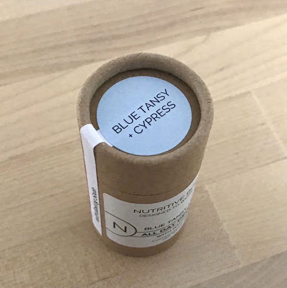 Blue Tansy + Cypress Scent - Compostable Tube Eco Deodorant