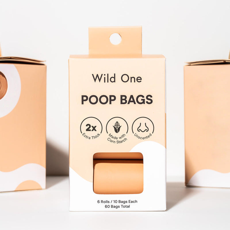 Wild Ones - Eco-Friendly Poop Bags, Blush - QTY 60