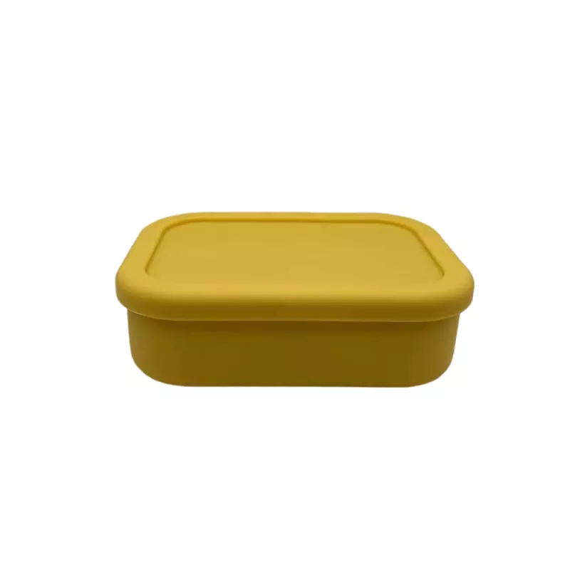 Bento Box Silicone Lunch Box: Yellow
