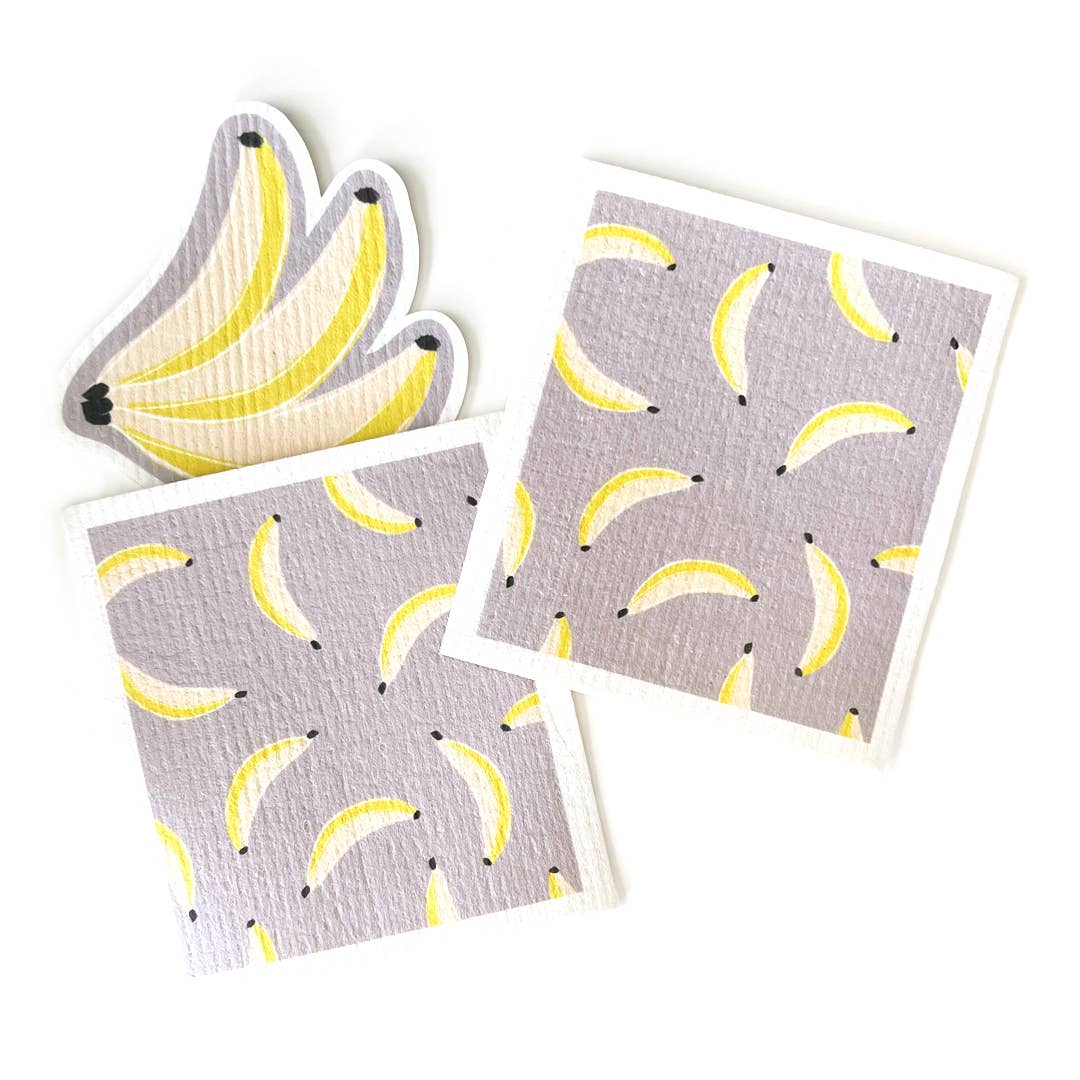 Swedish Dishcloth - 3pc Combo Set - Go Bananas!