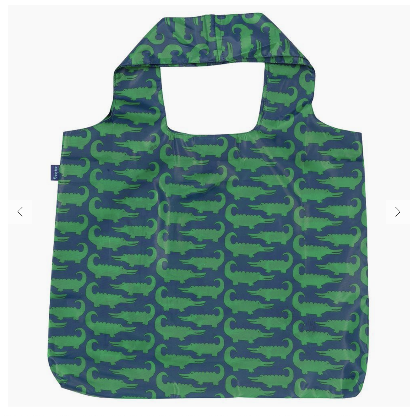 Reusable Shopping Bag - 19x24" Pocket Tote, Gator Design